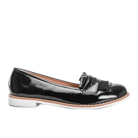 Black Perfect Lady lakerede loafers sort