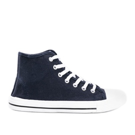 Marineblå sneakers til mænd Gin ankel marine blå