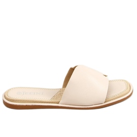 Kvinders beige tøfler 395 Beige