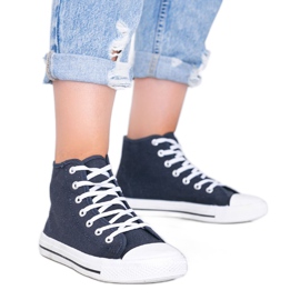 Kvinder marineblå Gampa ankel sneakers marine blå