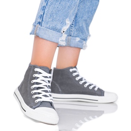 Grå kvinders sneakers Gampa ankel