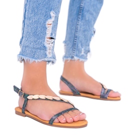 Black Moon holografiske sandaler til kvinder sort