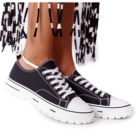 Kvinders klassiske sneakers sort føles godt hvid