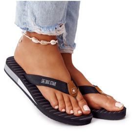 Kvinders flip-flops Big Star DD274A247 Sort