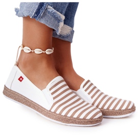 Dame Espadrilles Big Star HH276001 Beige-Hvid brun