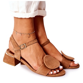Suede High Heel Sandals Maciejka 5198A-29 Rød brun