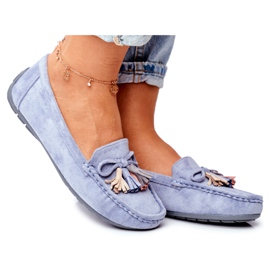 Evento Dame Loafers Suede 20PB35-2003 Blå Donna Mia