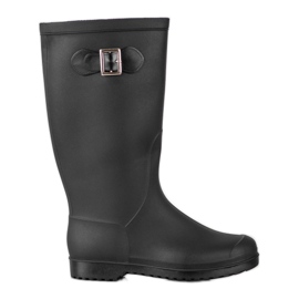 SHELOVET Høj gummi galoshes sort