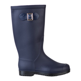 SHELOVET Høj gummi galoshes marine blå blå