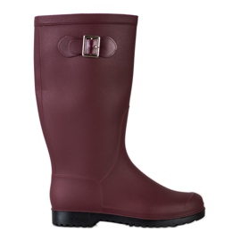 SHELOVET Høj gummi galoshes rød