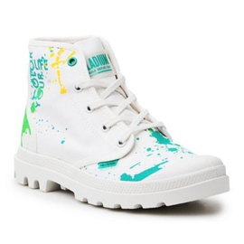 Sko Palladium Hi Explore Pampa W 77051-116-M hvid
