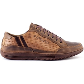 Polbut Brune casual herresko JOK31