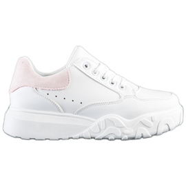 SHELOVET Moderigtige hvide sneakers