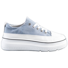 Seastar Moderigtige sneakers på platformen blå