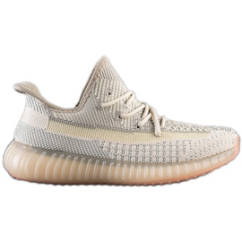 SHELOVET Tekstil sneakers på platformen beige