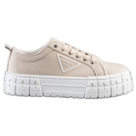Goodin Beige Fashion Shoes Sneakers brun