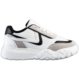 SHELOVET Casual sneakers hvid flerfarvet