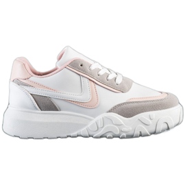 SHELOVET Casual sneakers hvid flerfarvet