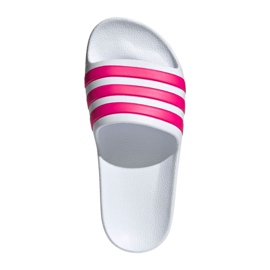 Adidas Adilette Aqua Jr EF1748 hjemmesko hvid lyserød