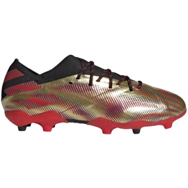 Adidas Nemeziz Messi.1 Fg Jr FY0806 fodboldstøvler orange, guld gylden