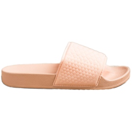 SHELOVET Beige tekstil hjemmesko