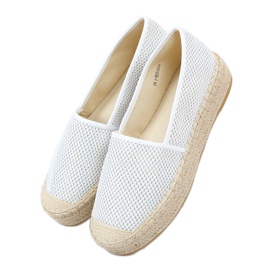 Hvide kvinders espadriller A666-ESP-1 Hvid