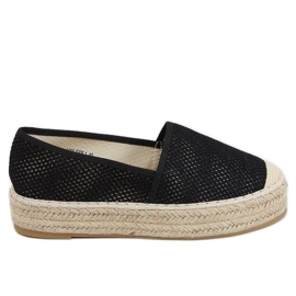 Sort espadriller til kvinder A666-ESP-1 Sort