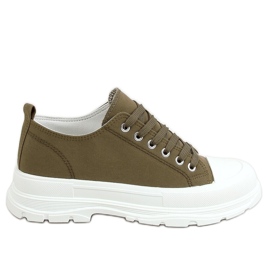 Grønne damesneakers LA122 Grøn