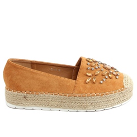 Espadriller med kamel RC-96 kamelsten brun