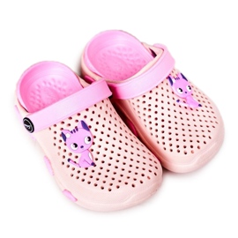 Pink Crocs Pink Tøfler til børn Olivia lyserød