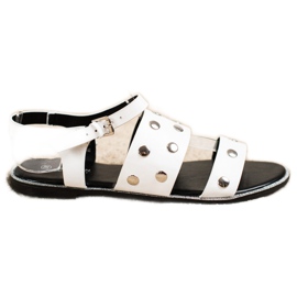 Goodin Hvide sandaler med strass