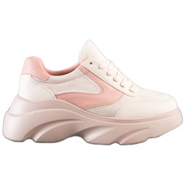 Seastar Pulver sneakers på platformen lyserød
