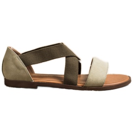 Komfortable slip-on sandaler af Sergio Leone grøn