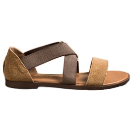 Komfortable slip-on sandaler af Sergio Leone brun