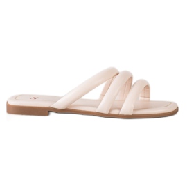 Seastar Eco læder hjemmesko med stropper beige