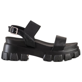 Seastar Sorte sandaler på modeplatformen