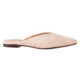 Seastar Spitz ruskind hjemmesko beige