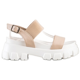 Seastar Beige sandaler på modeplatformen hvid
