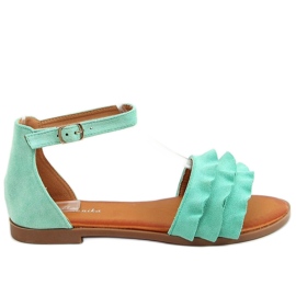 Mint -sandaler til kvinder S060195 Grøn