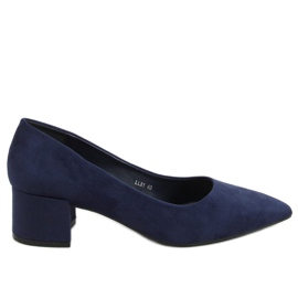 Pumps lave hæle marineblå LL81 D.BLUE marine blå