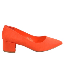 Pumps med lave hæle orange LL81 Orange