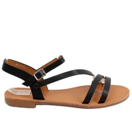Sort damesandaler BH1651-SD Sort