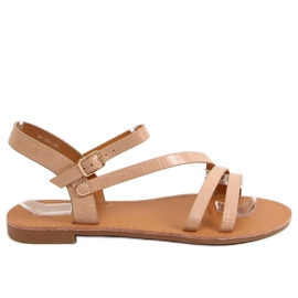 Kvinders beige og lyserøde sandaler BH1651-SD Nude