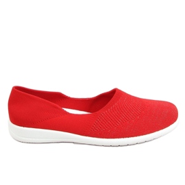 Rød strømpe ballerina IC05 Rød