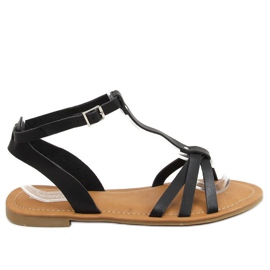 Sorte kvinders sandaler Z5713 Sort
