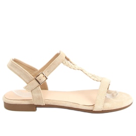 Sandaler ruskind beige Z5721 Beige