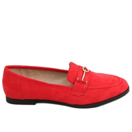 Røde kvinders loafers GQ01 Rød