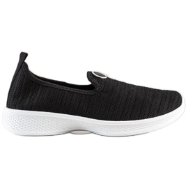 SHELOVET Slip-on sportssko sort