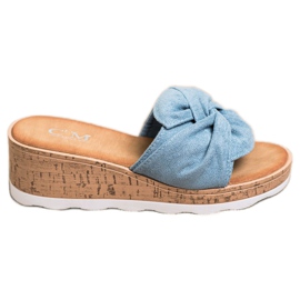 Cm Paris Sandaler i ruskind blå