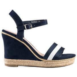 Kayla Højhælede sandaler marine blå blå
